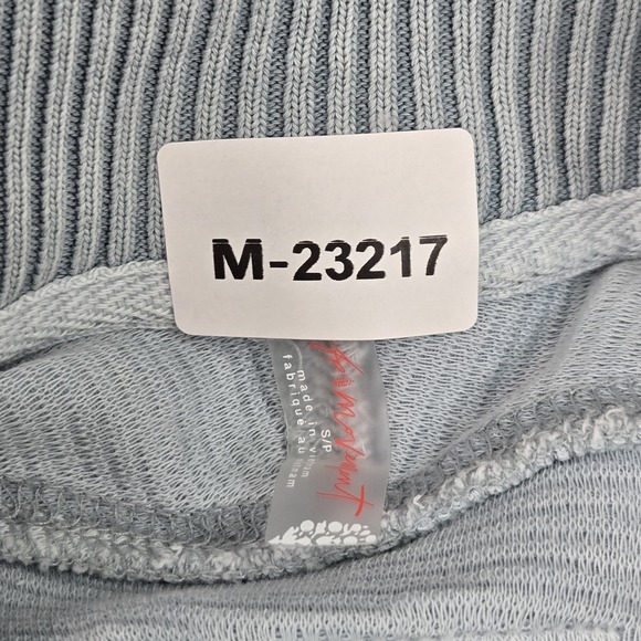 FP Movement Women Sweatshirt S/P Light Blue So Fly Henley Snap Button - Picture 2 of 10